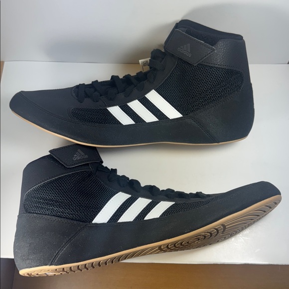 Adidas HVC Men’s Size 14 Wrestling Shoes Sneakers Black/White - Picture 6 of 12